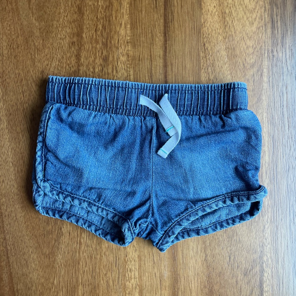 Toddler soft jean shorts